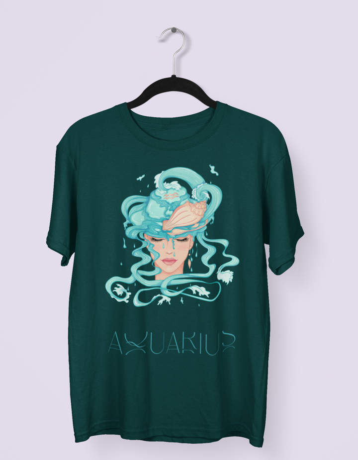 Aquarius Womens Elegant Oversized TShirt#color_green