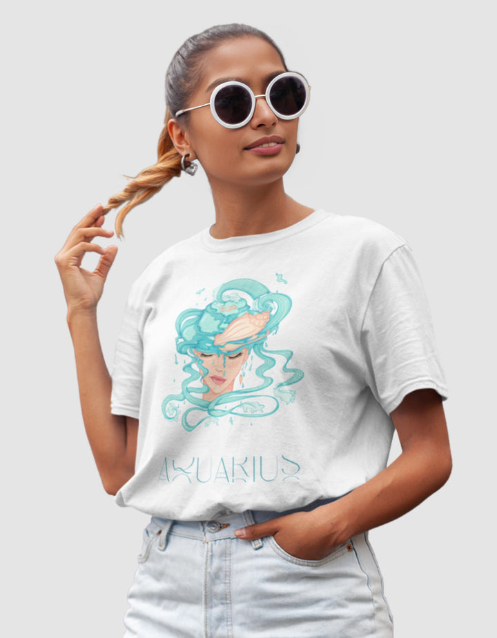 Aquarius Womens Elegant Oversized TShirt#color_white