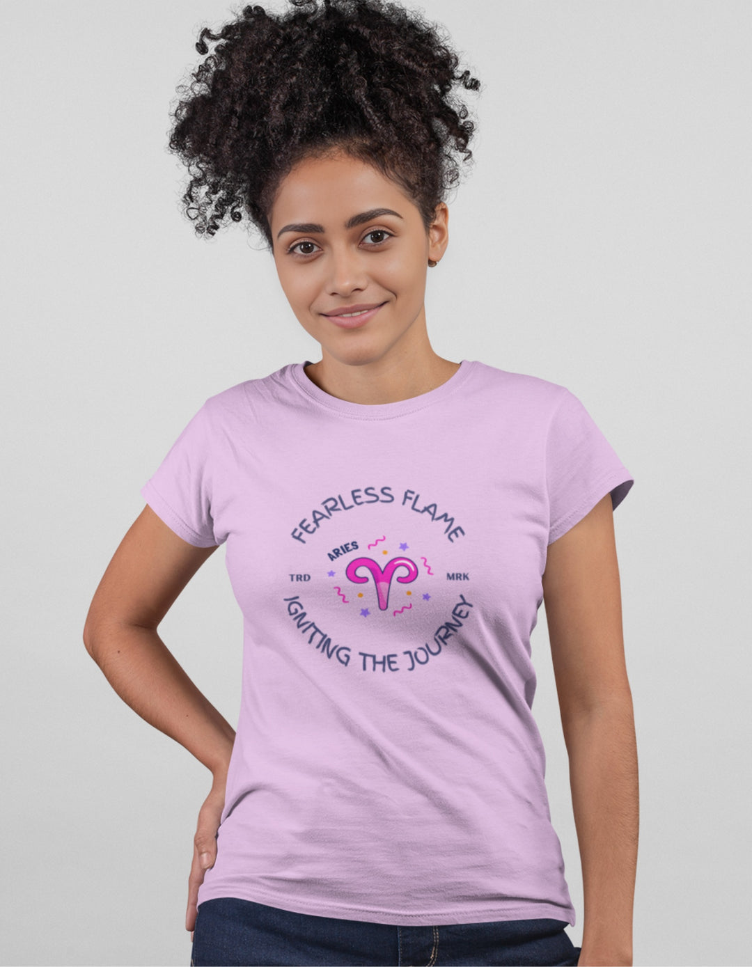 Aries Womens Funky T-Shirt#color_lavender