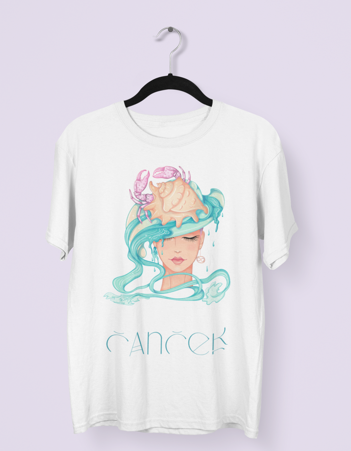 Cancer Womens Elegant Oversized TShirt#color_white