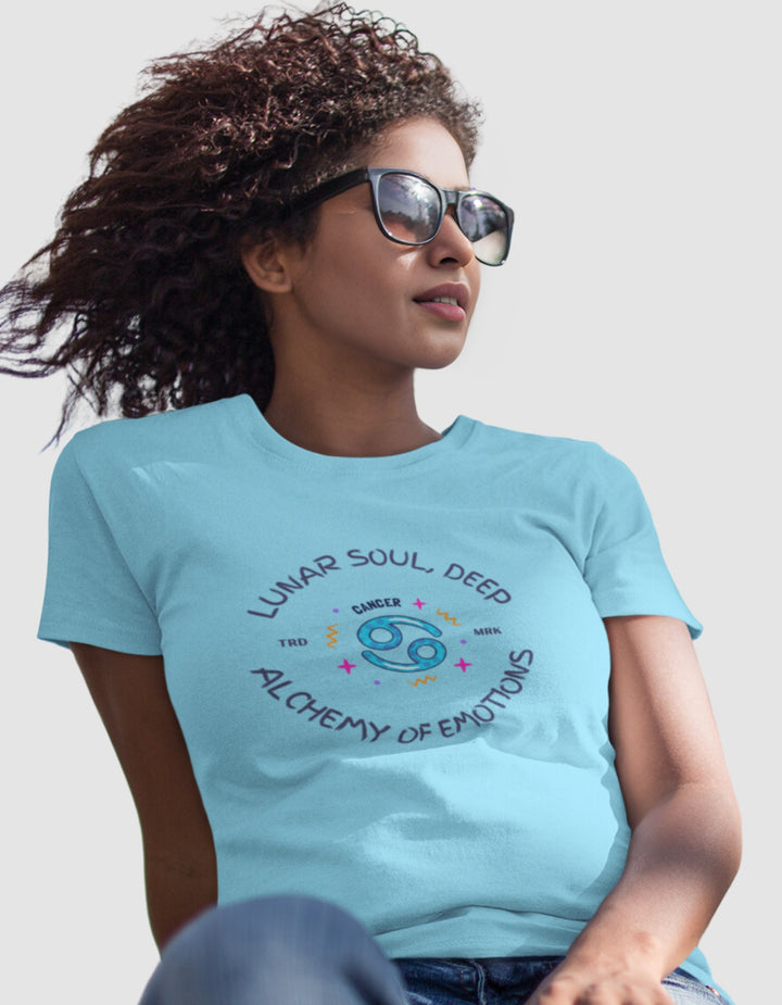 Cancer Womens Funky T-Shirt#color_cyan