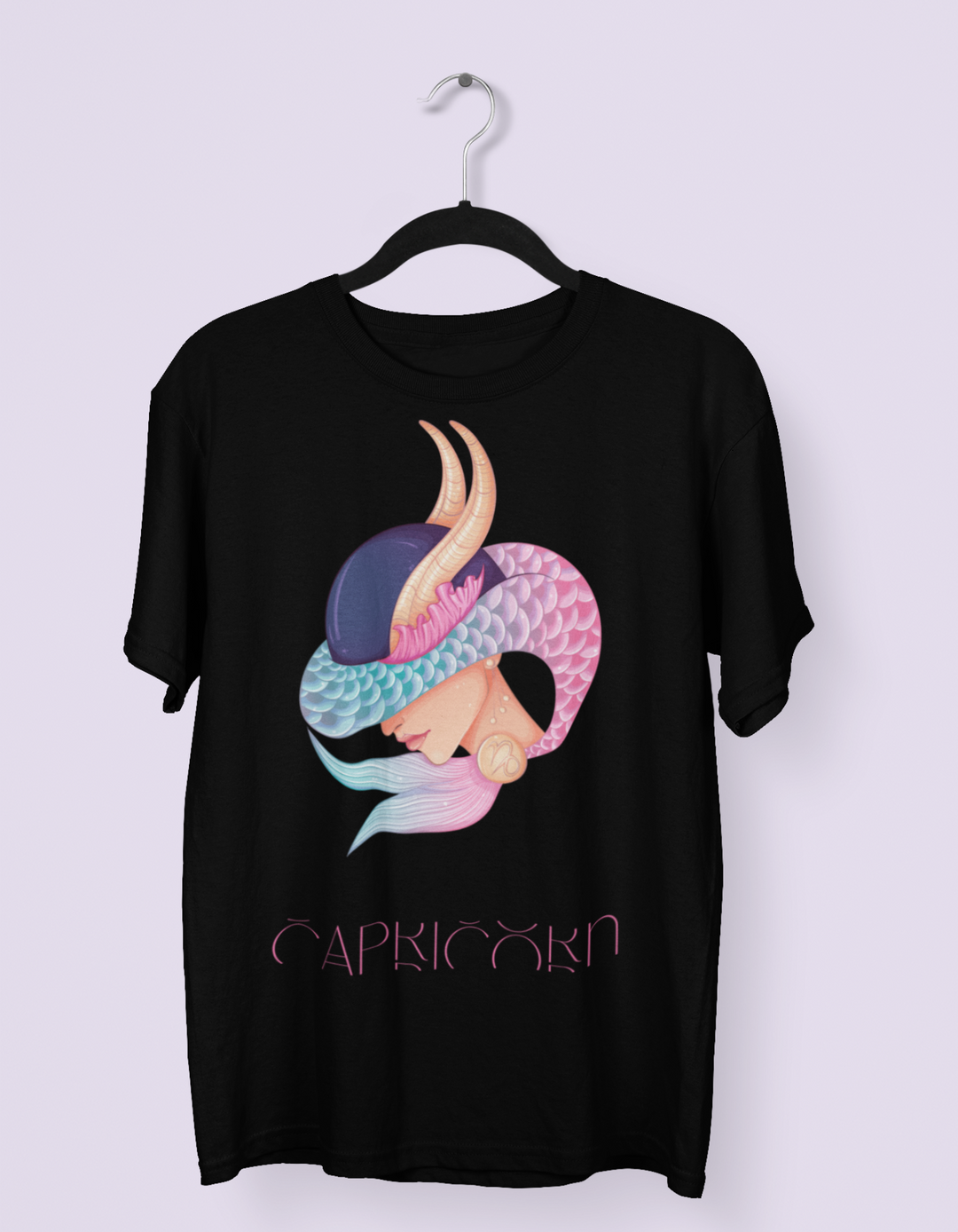 Capricorn Womens Elegant Oversized TShirt#color_black