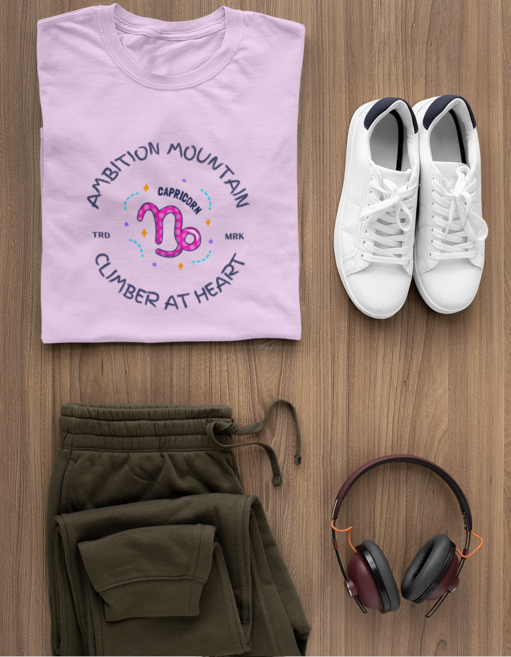 Capricorn Womens Funky T-Shirt#color_lavender