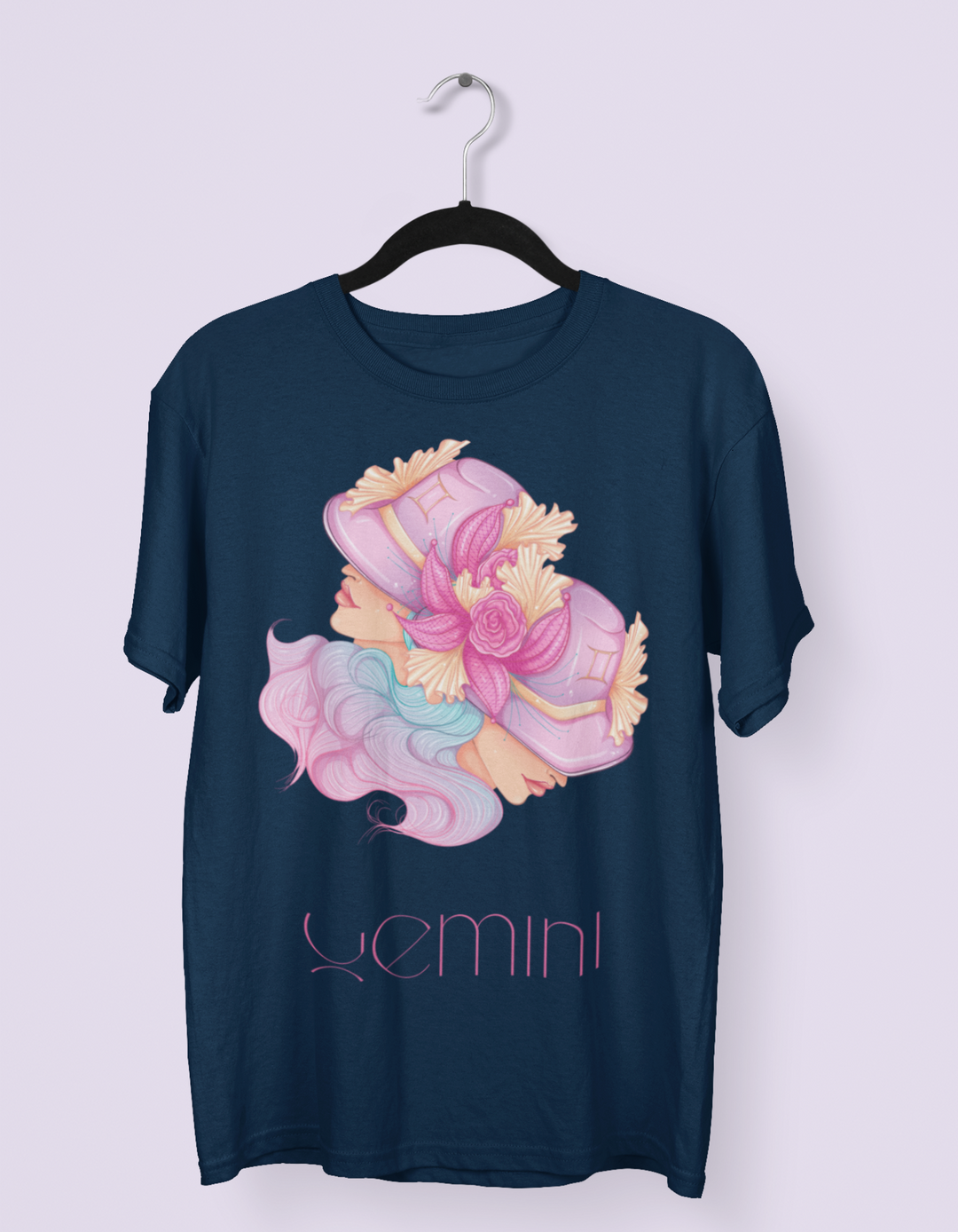 Gemini Womens Elegant Oversized TShirt#color_navy