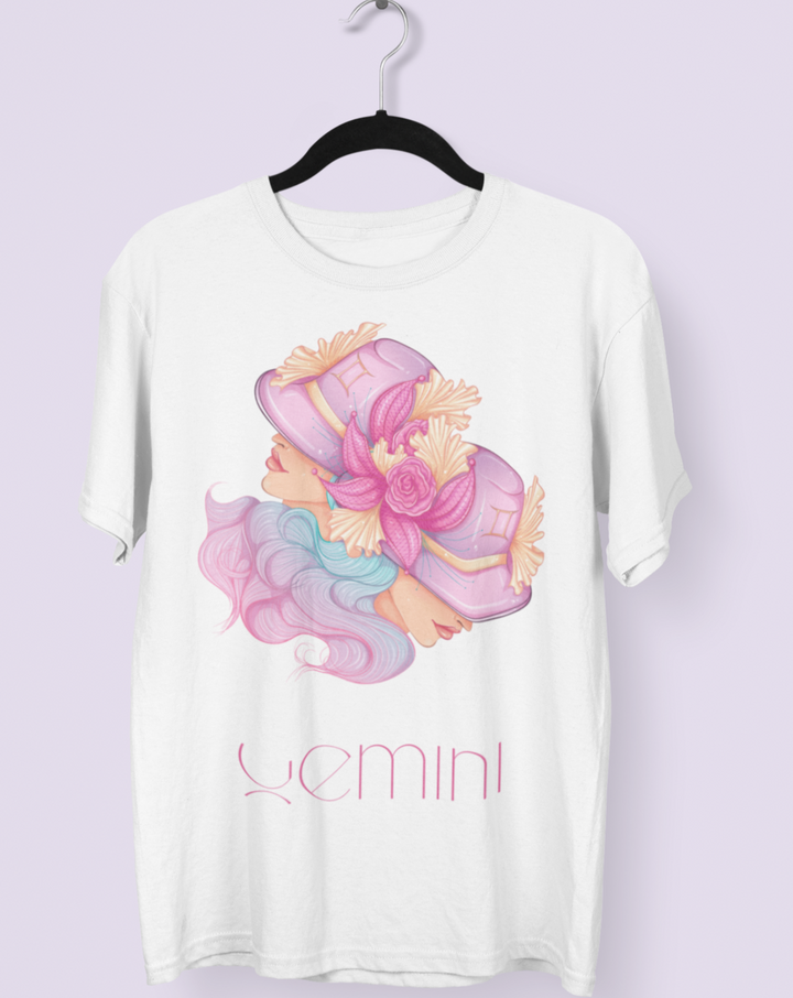 Gemini Womens Elegant Oversized TShirt#color_white