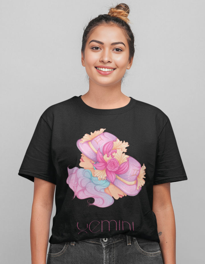 Gemini Womens Elegant Oversized TShirt#color_black
