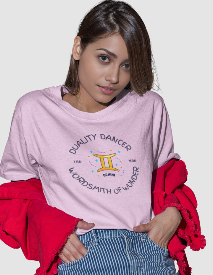 Gemini Womens Funky T-Shirt#color_lavender