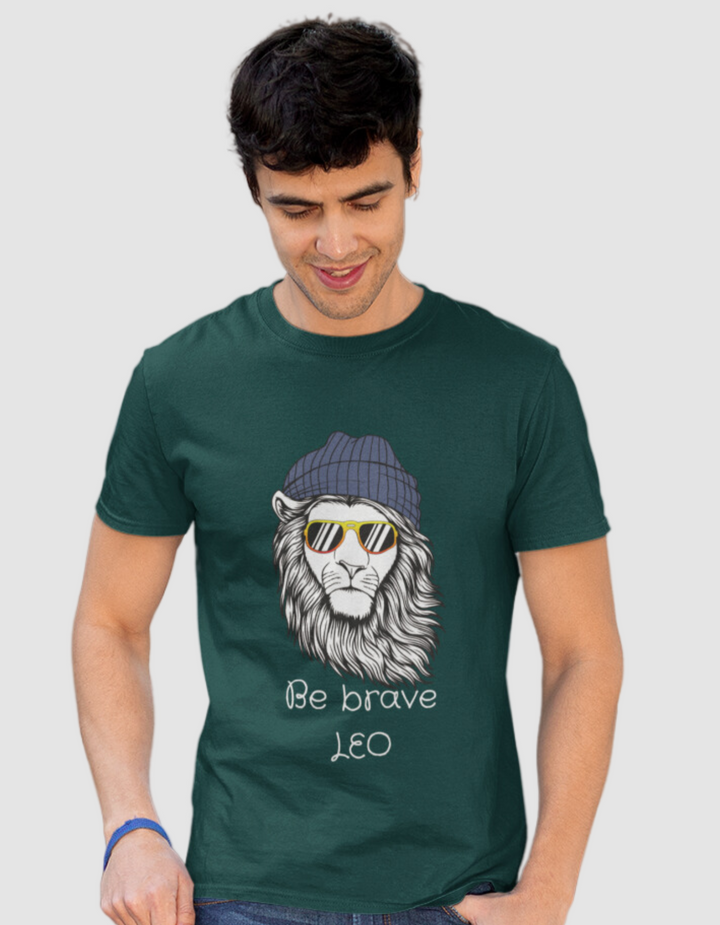 Leo Mens Be Brave T-Shirt#color_green