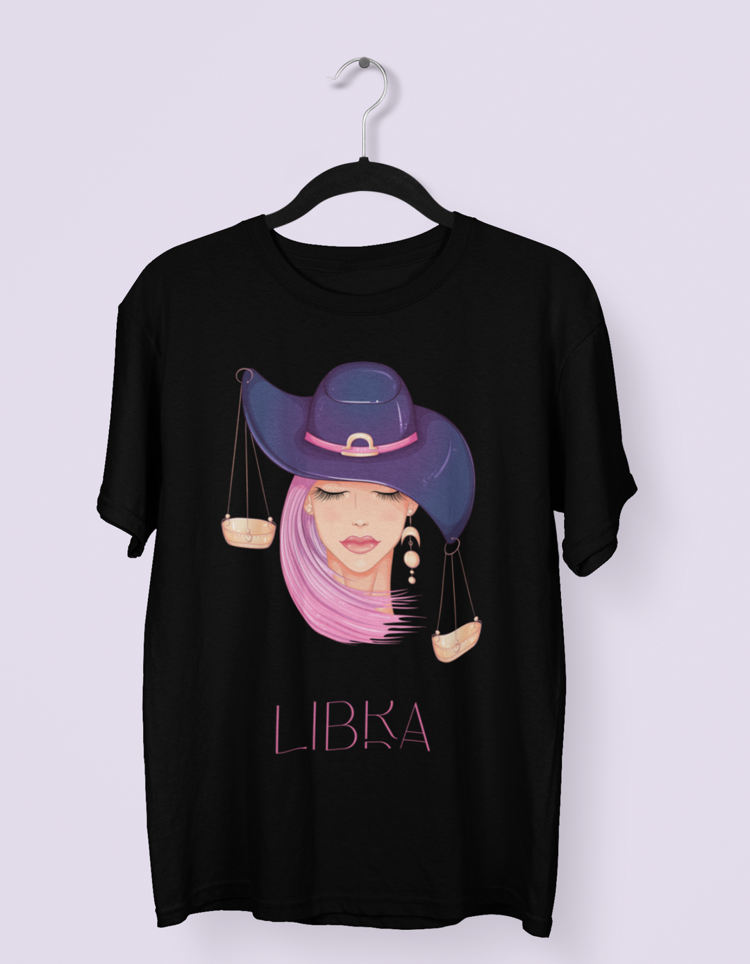 Libra Womens Elegant Oversized TShirt#color_black