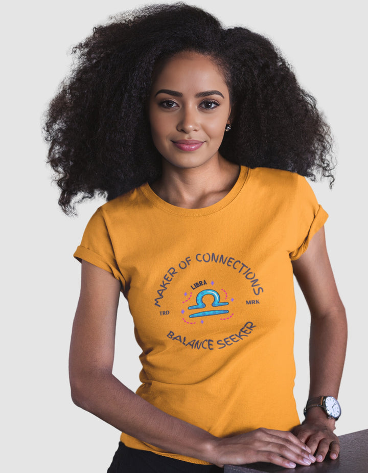 Libra Womens Funky T-Shirt#color_mustard