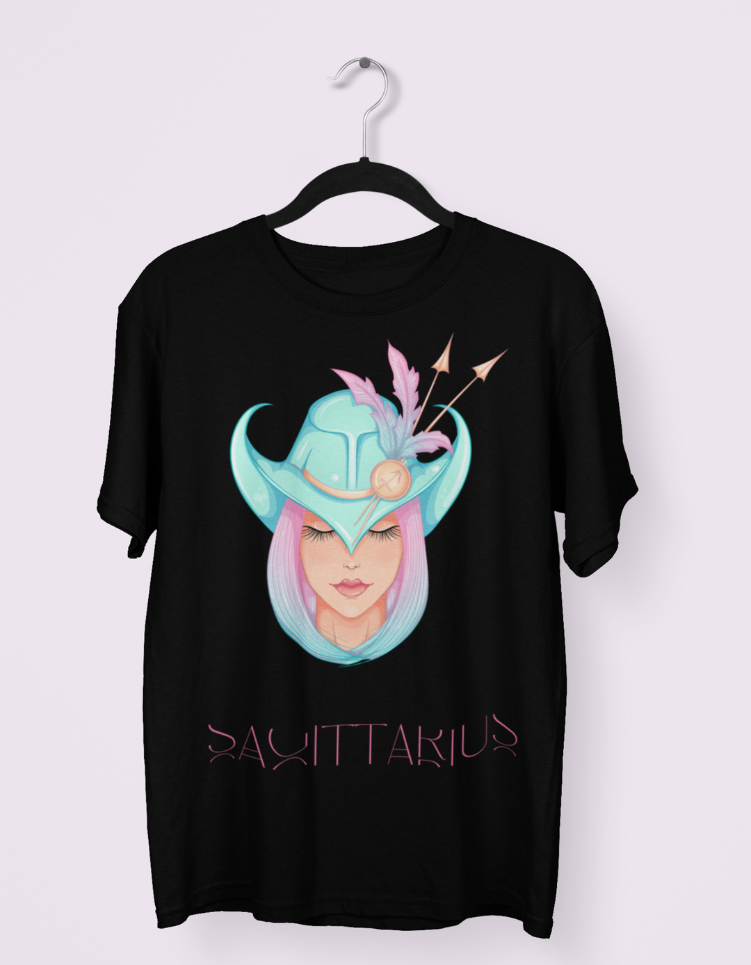 Sagittarius Womens Elegant Oversized TShirt#color_black