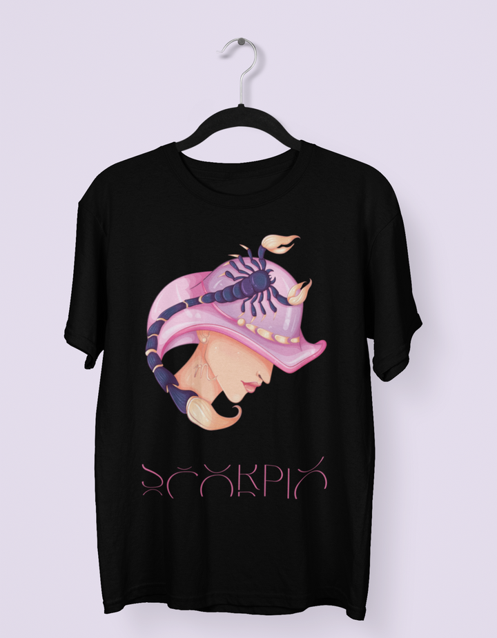 Scorpio Womens Elegant Oversized TShirt#color_black