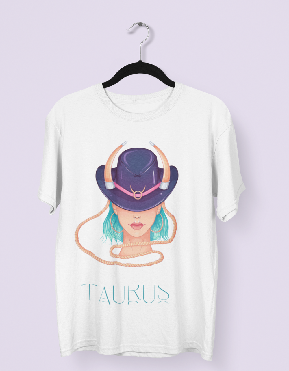 Taurus Womens Elegant Oversized TShirt#color_white