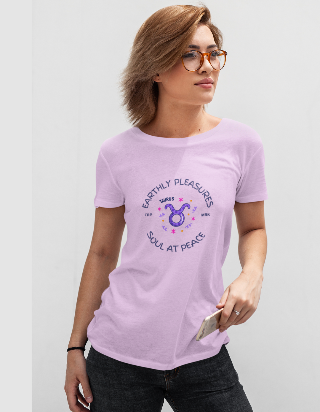Taurus Womens Funky T-Shirt#color_lavender